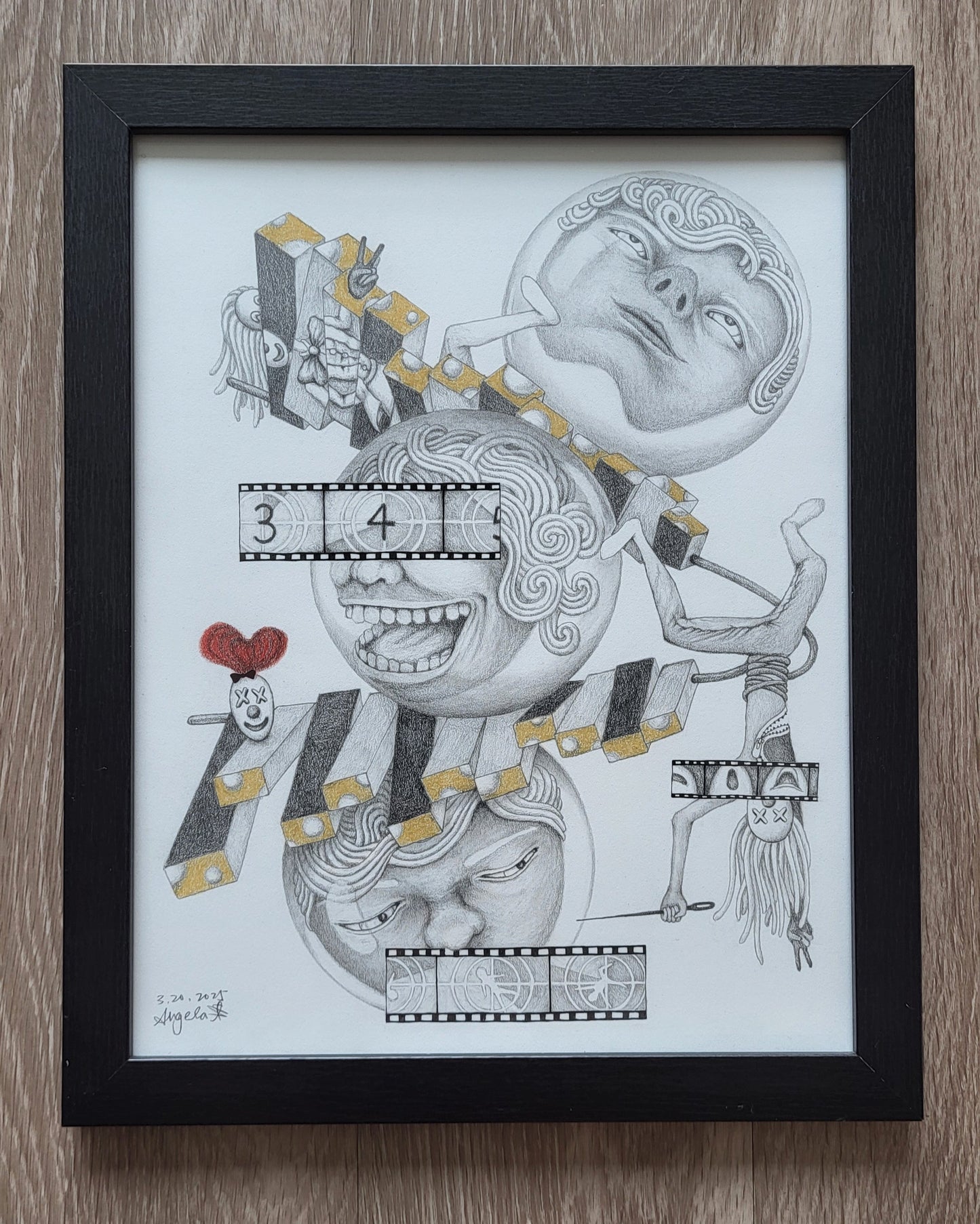 "Why So Serious" 11in x 14in framed