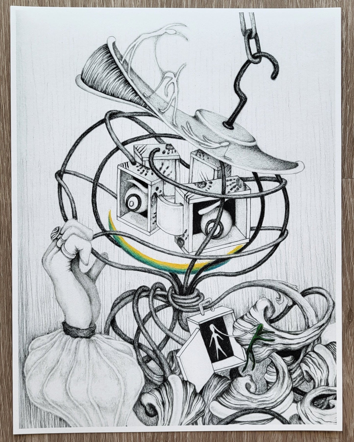 "The Naughty Prisoner" Art Print