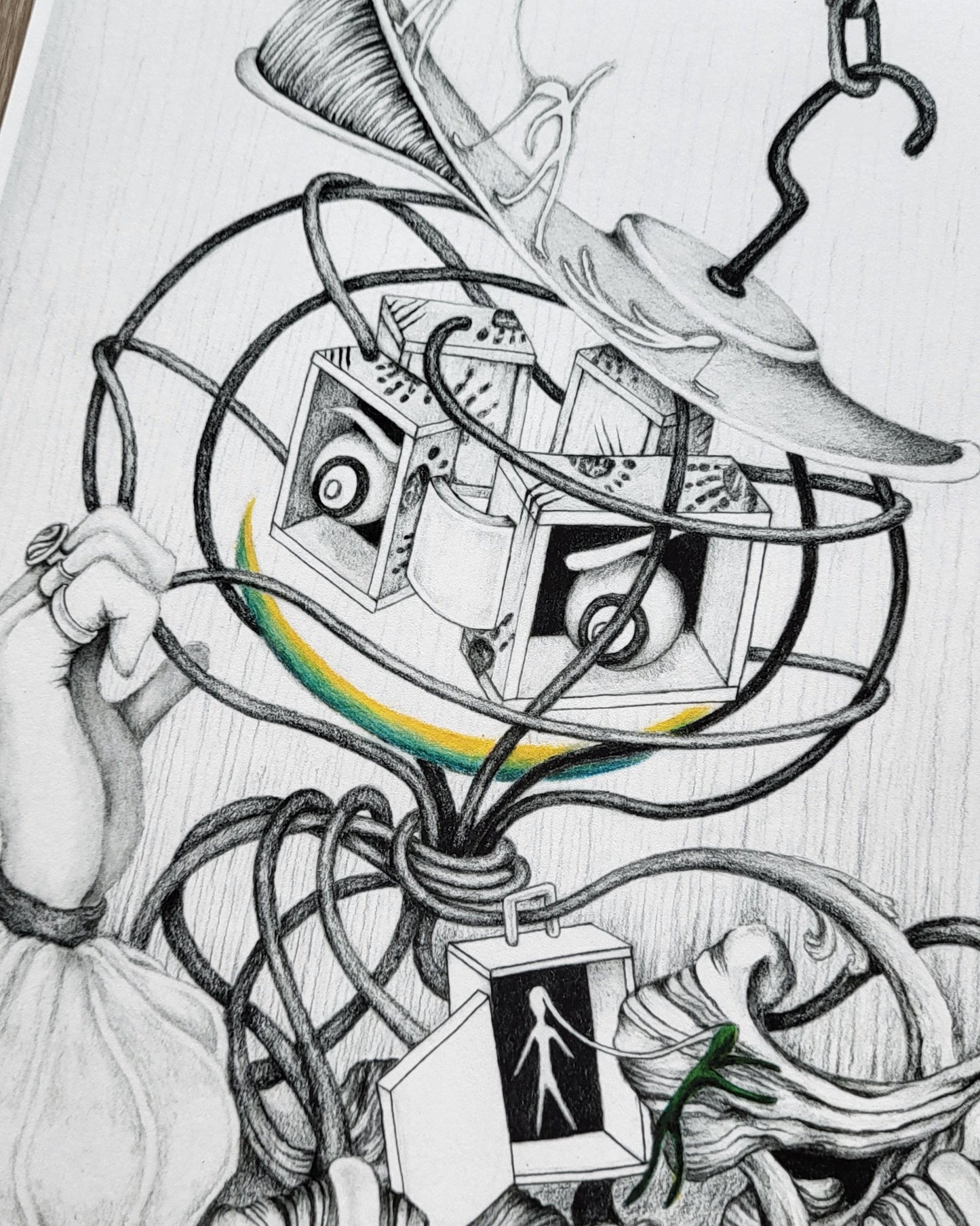 "The Naughty Prisoner" Art Print