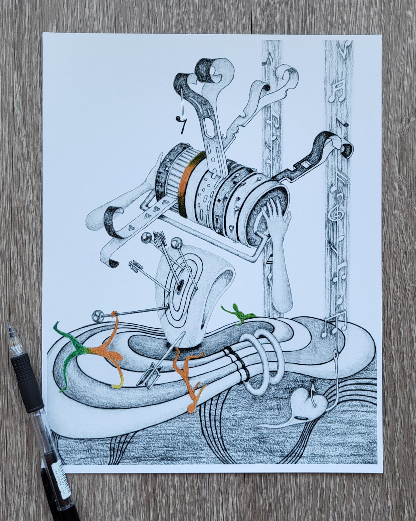 "Hitting the Notes" Art Print