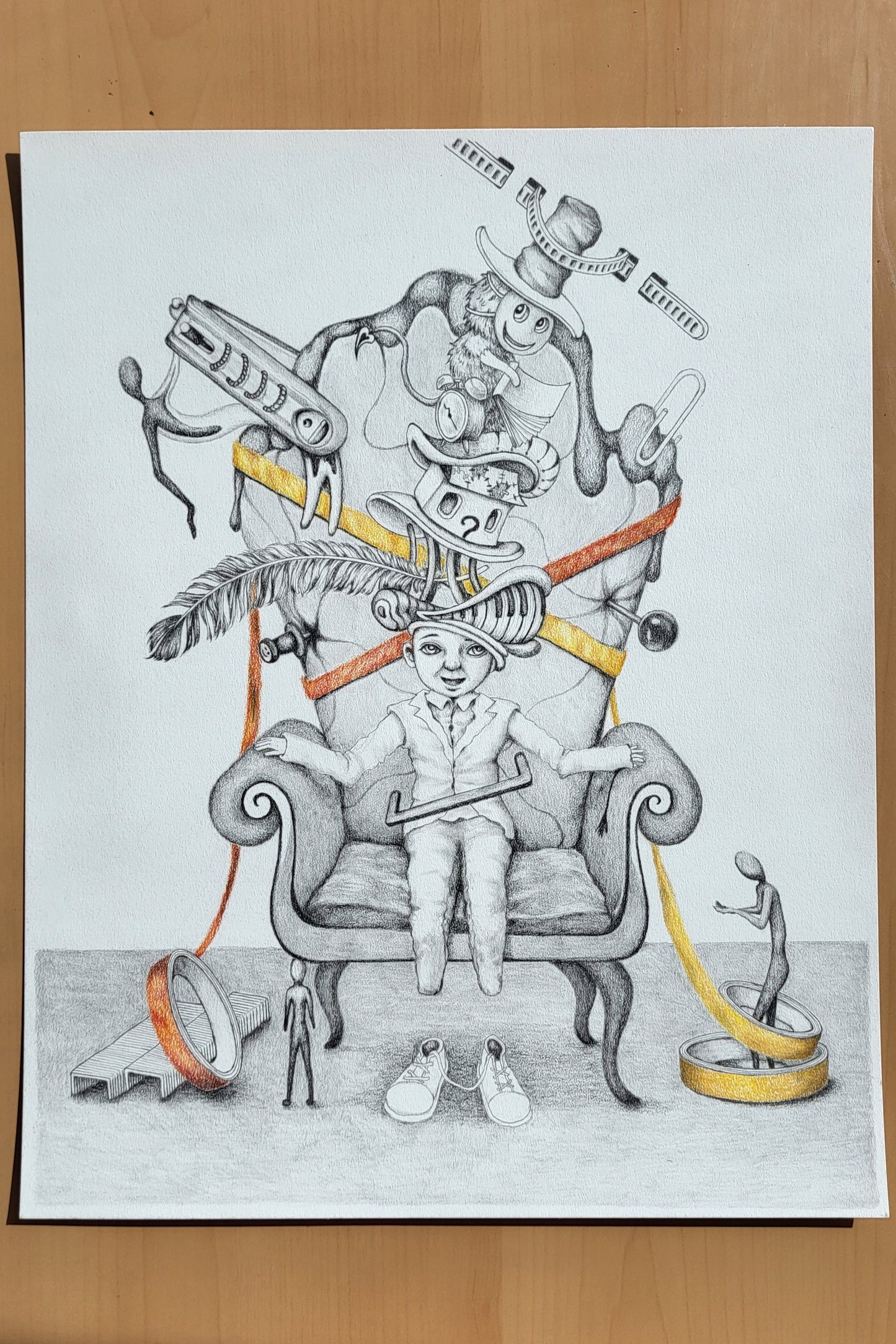 "Adulting" 11in x 14in framed
