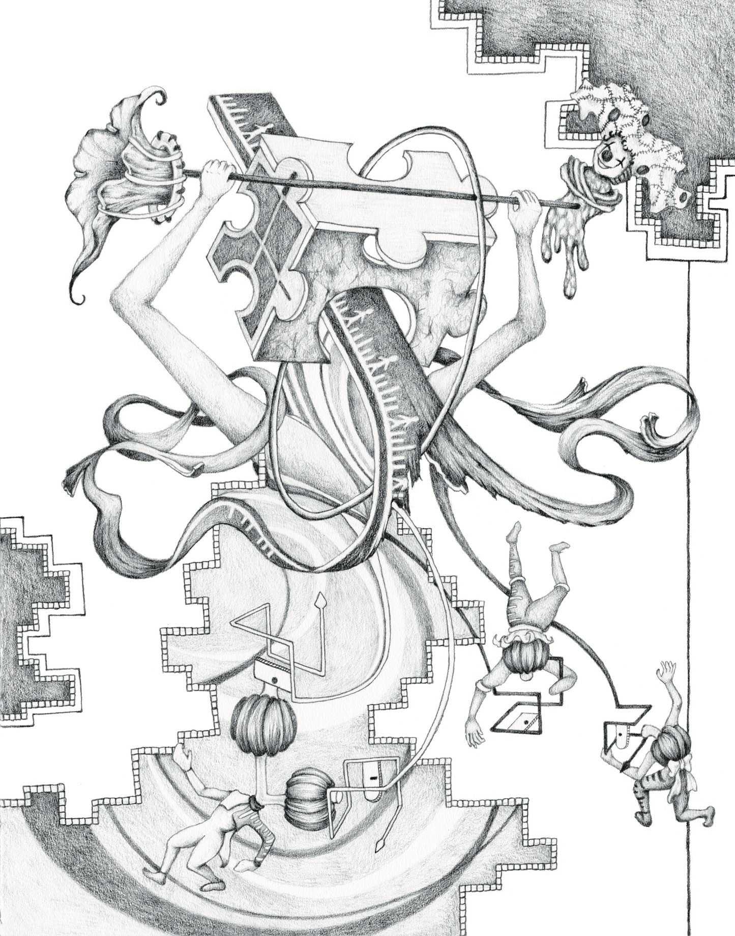 "Breaking Rules" 11in x 14in framed