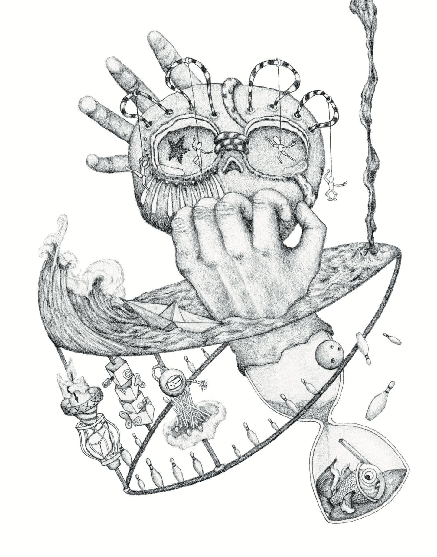 "Counting Down" 11in x 14in framed