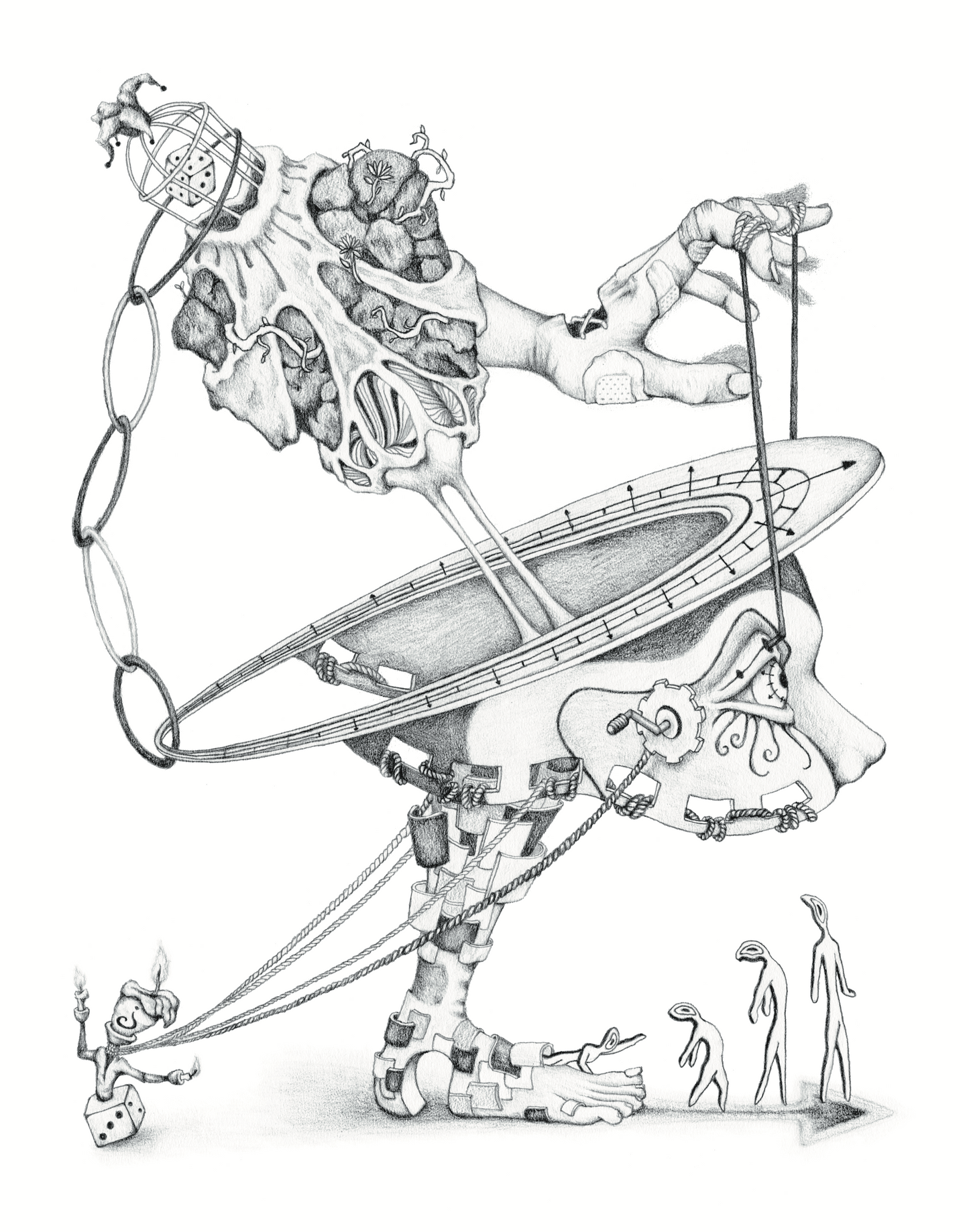 "Marching On" 11in x 14in framed