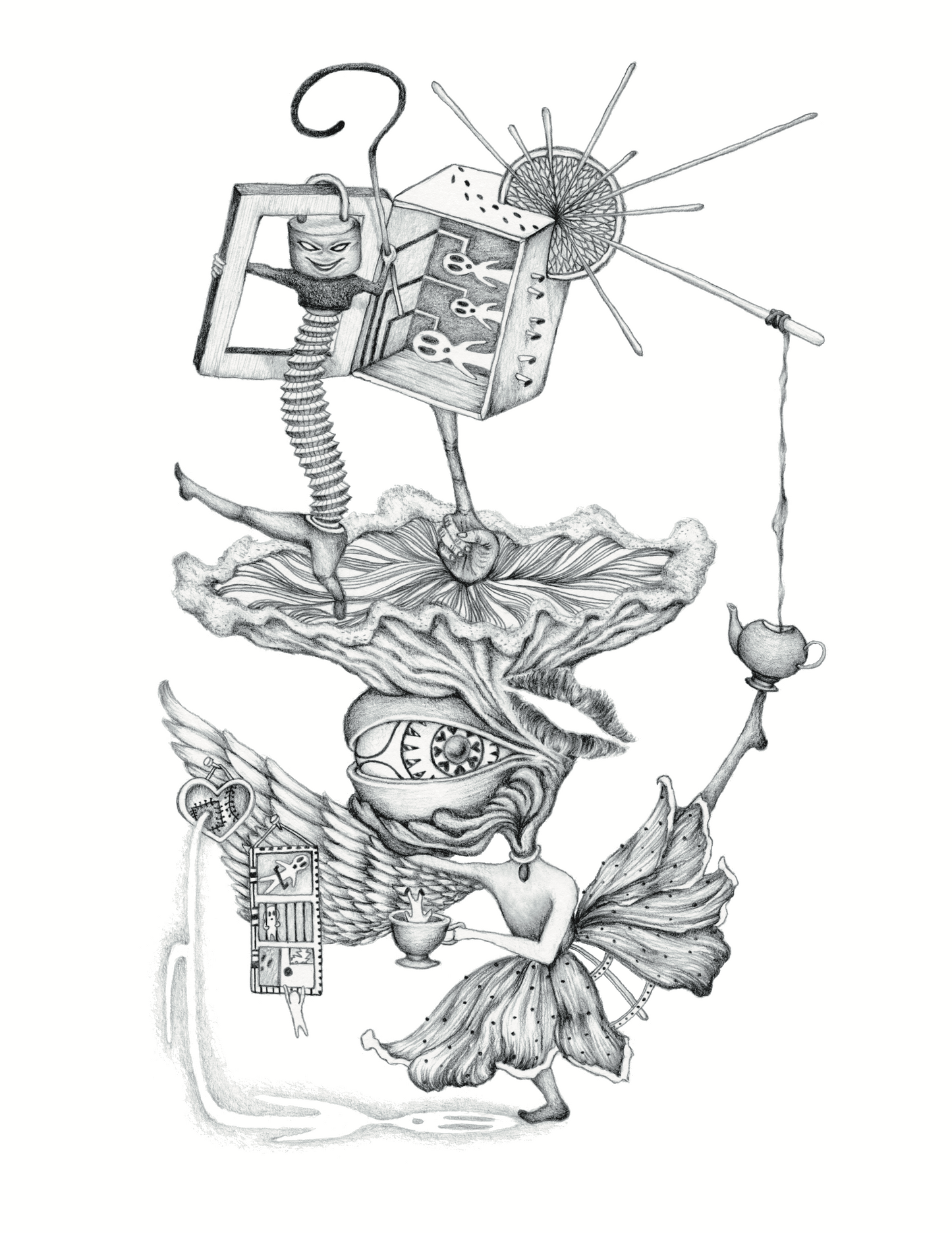 "My Cup of Tea" 9in x 12in framed