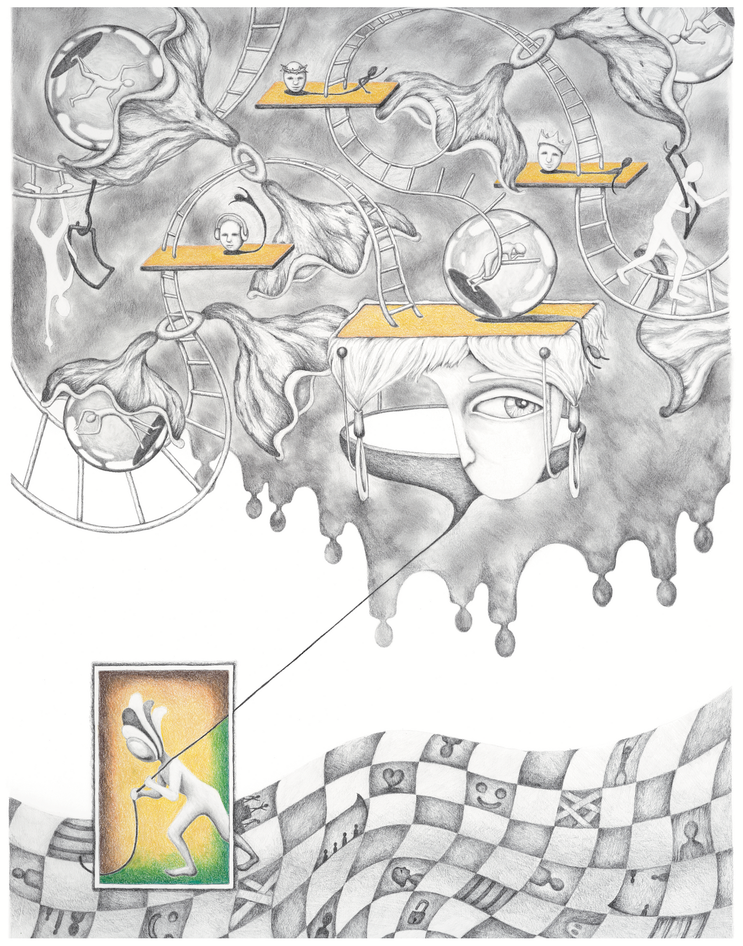 "Social Ladder" Art Print