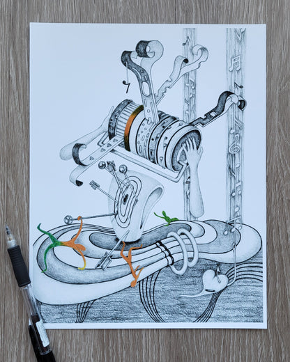 "Hitting the Notes" Art Print