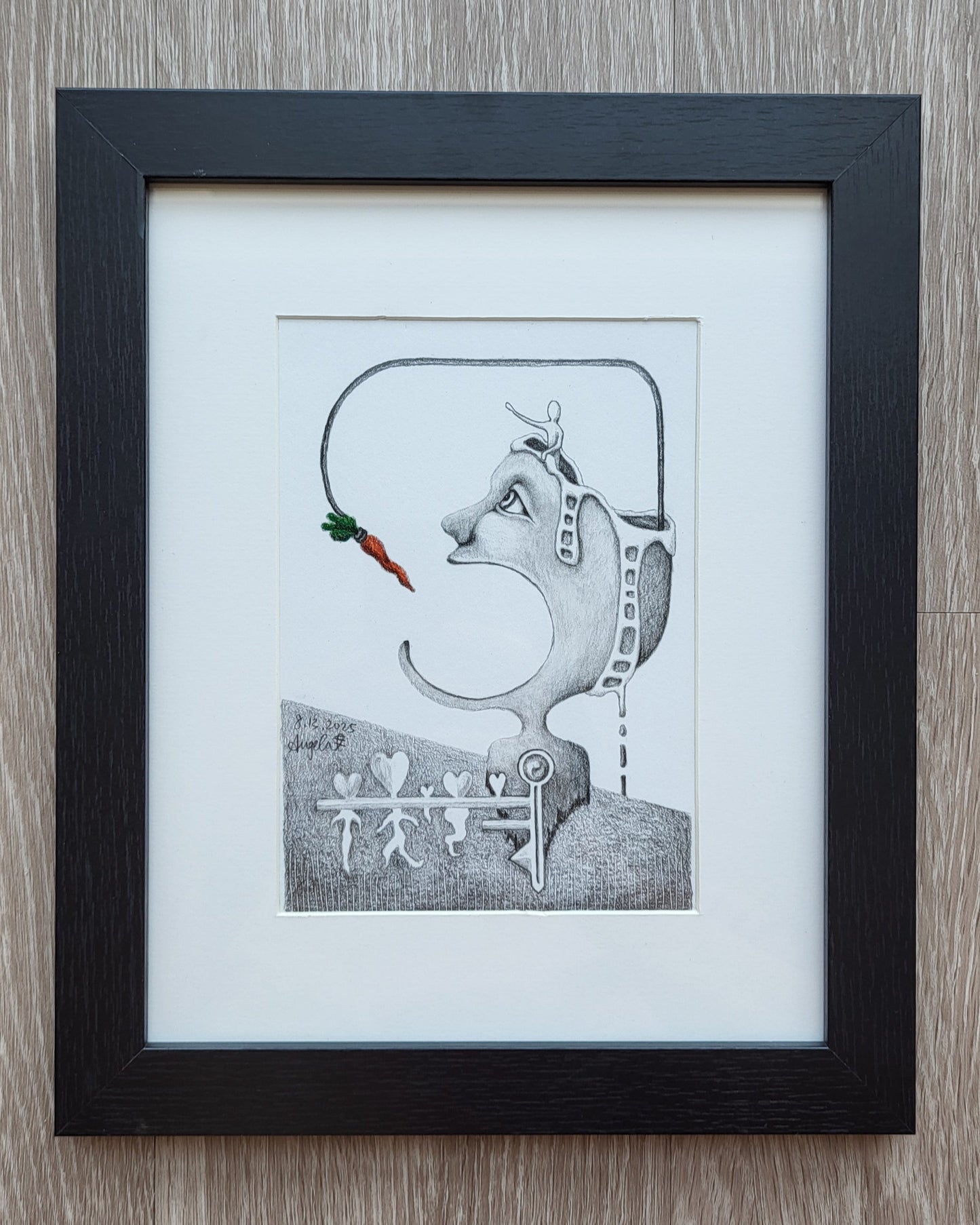 "Motivation" 5in x 7in framed
