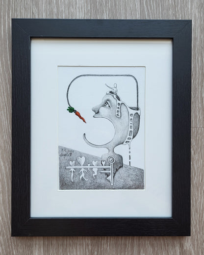 "Motivation" 5in x 7in framed