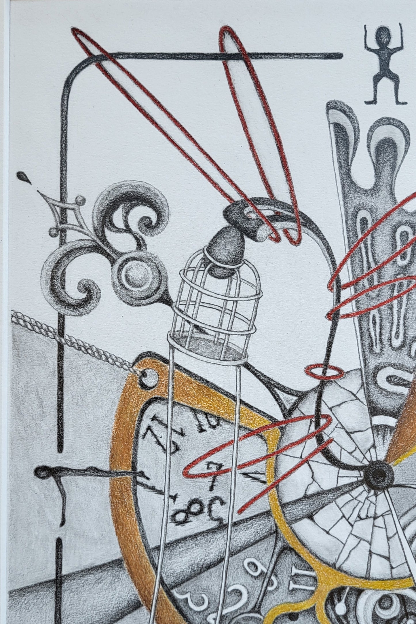 "Fractured Time" 11in x 14in framed