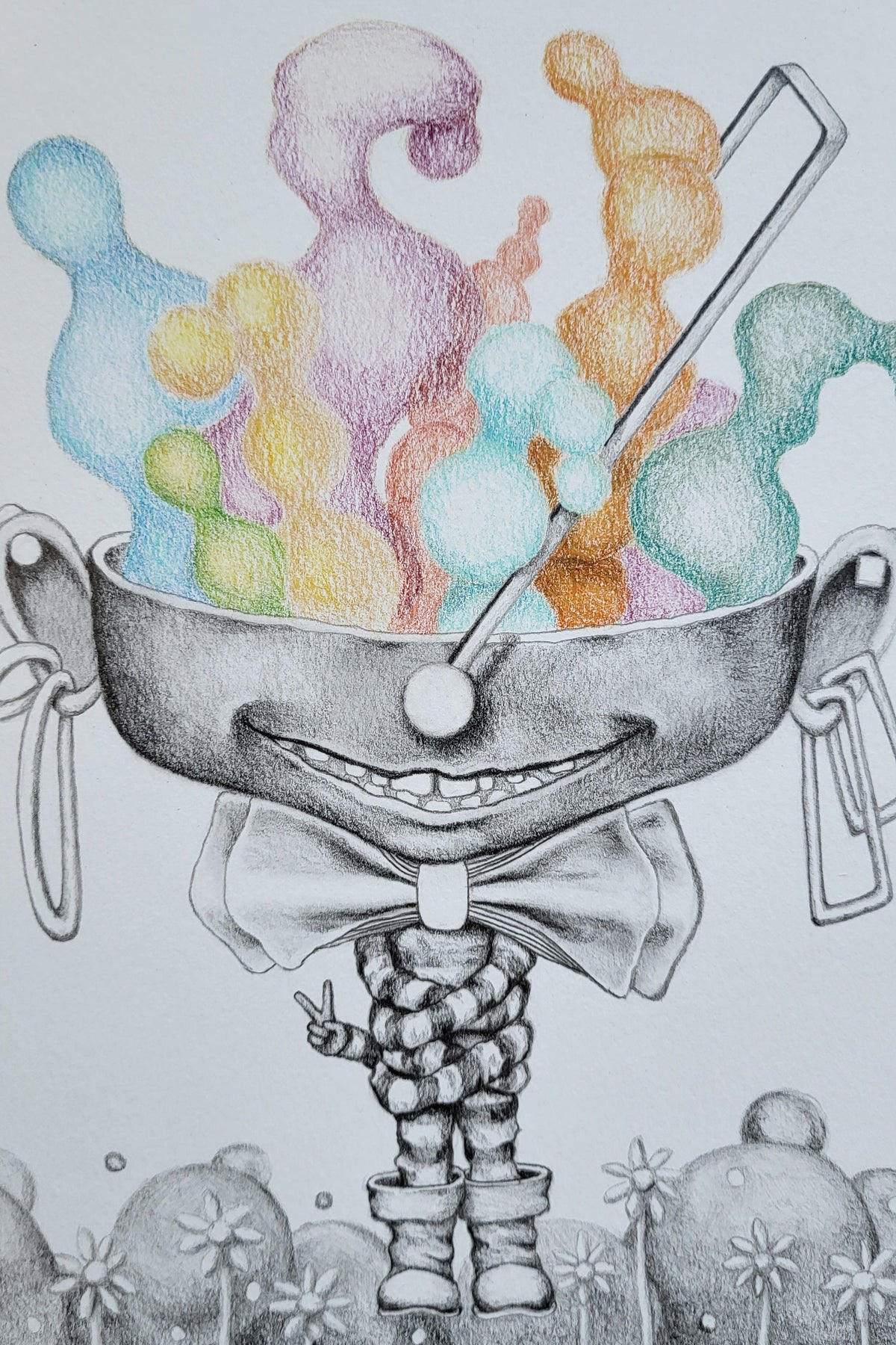 "The Art of Scheming" 8in x 10in framed