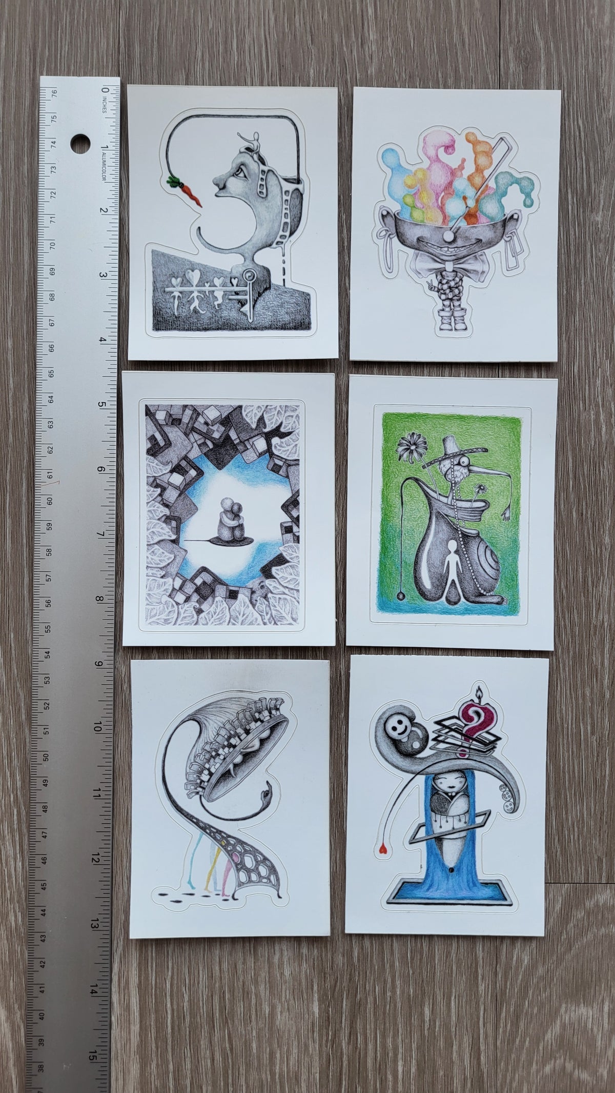 6 Stickers Pack