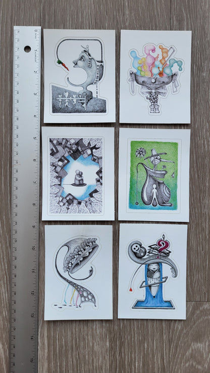 6 Stickers Pack