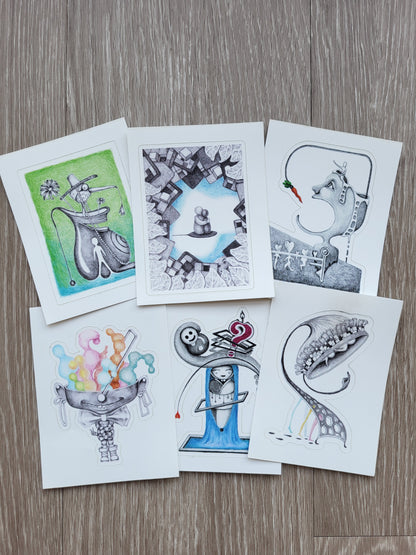 6 Stickers Pack