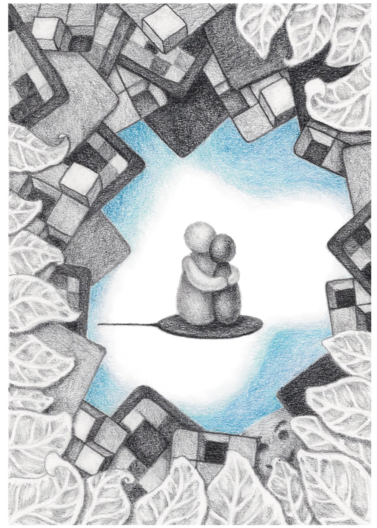 "I'm Here" 5in x 7in framed