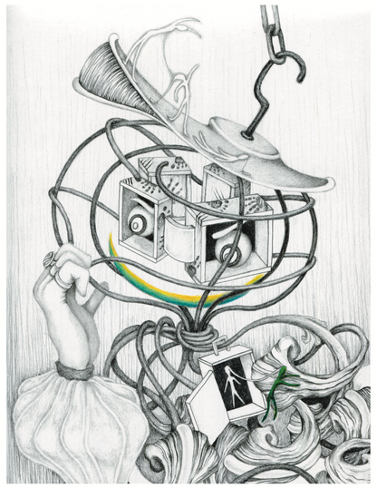 "The Naughty Prisoner" Art Print