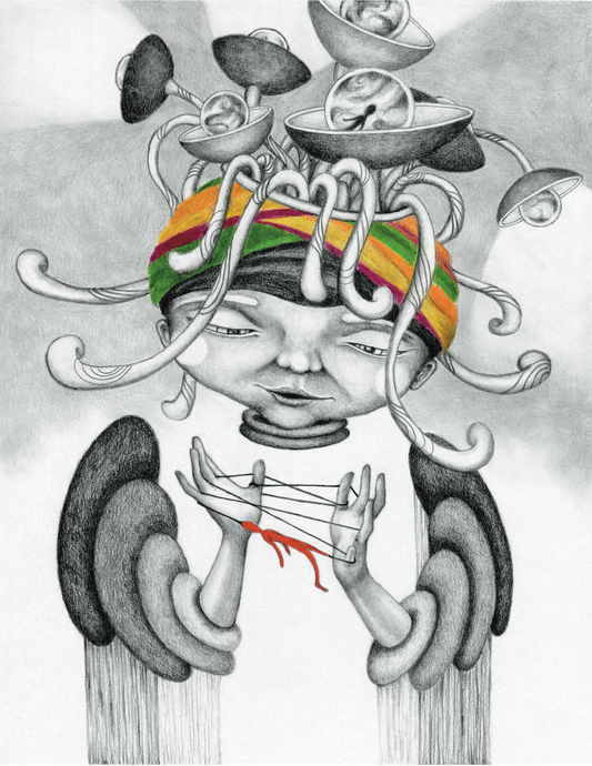 "The Reinventor" 8in x 10in framed